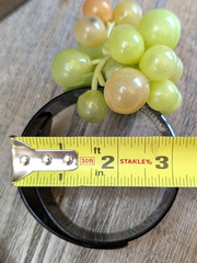 Vintage Style Neiman Marcus Grape Hair Clip Wrap Black Acrylic Fruit Cluster