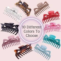 Parcelona French Classic Jumbo Large 5 1/2″ Celluloid Hair Claw Clip for Women