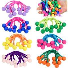 42 Pcs Double Balls Hair Ties, Ball Bubble Ponytail Holders Colorful Clear Assor