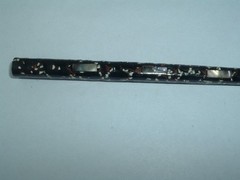 BLACK WOODEN HAIR STICK UP DO HAIR ACCESSORY