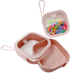 2 Pack Hair Tie Organizer Boxes Portable Travel Accessory Storage Containers