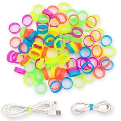 200 PCS Silicone Small Rubber Bands – 0.5 Inch Colorful Small Elastic Rubber Ban