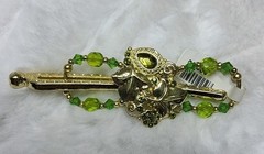 Small Lilla Rose Flexi Hair Clip Green Enamel New w Tag