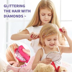 Shining Diamond Bling Hair Sparkle Stapler Machine Set 180 Gems for Decor Girls