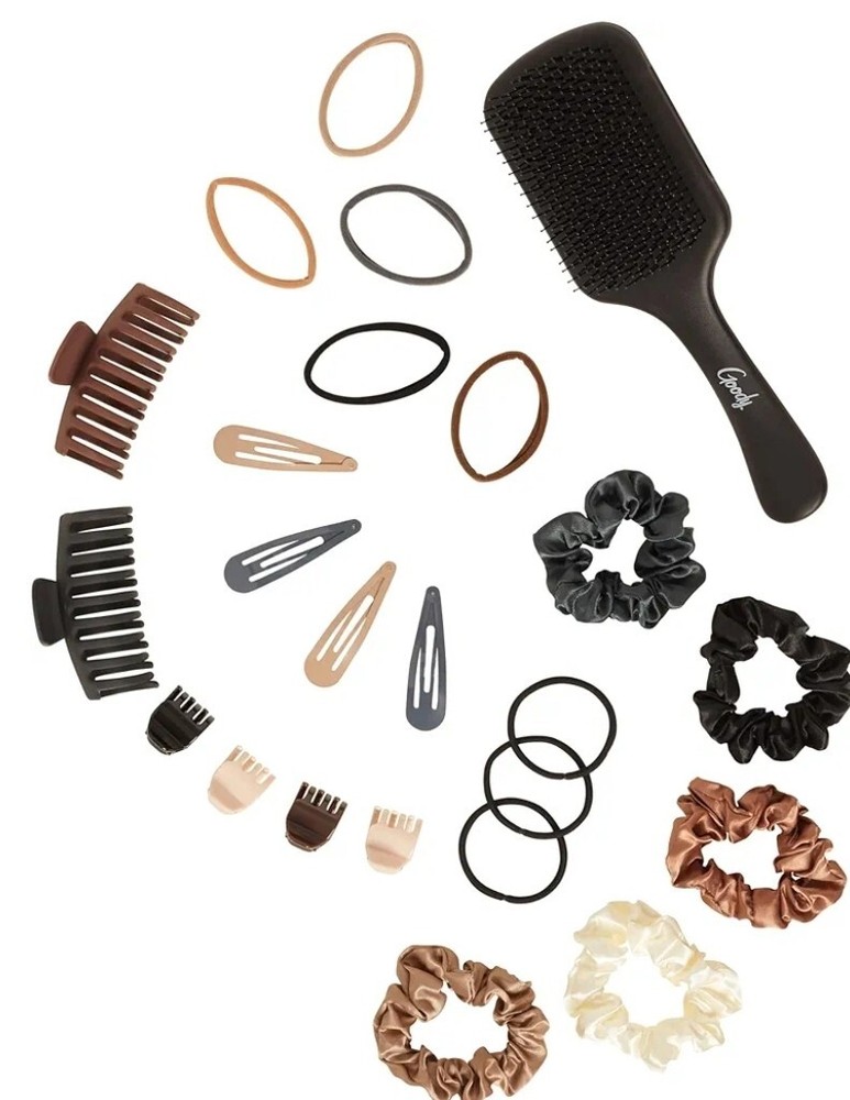 Hair Accessories Kit Everyday Essentials for Women Ouchless Damage-Free Ties Set