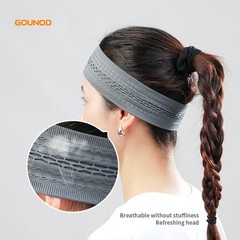 1Pcs HEADBAND Stretch Sports Yoga Gym Black Hair Band Wrap Sweatband Womens Mens