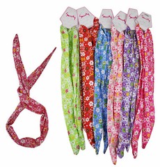 12 Bunny Rabbit Ear Wire Headbands for Women Girls Head wrap Hairbands [Sweety]