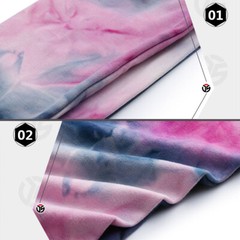 Winter Ear Warmer Fleece Headband Fashion Rainbow Tie Dye Hairband for Women Men
