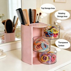 Aodse Hair Accessories Organizer for with 7.1 × 4 × 5.3 inches, Pink