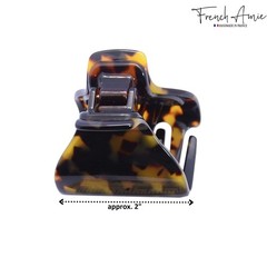 French Amie Big Fat Handmade Cellulose Acetate Small Jaw Hair Claw for Women and