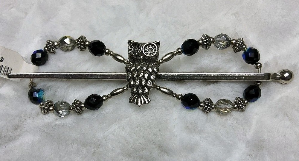LILLA ROSE FLEXICLIP – Night Owl#2165 Silver – Size:XL