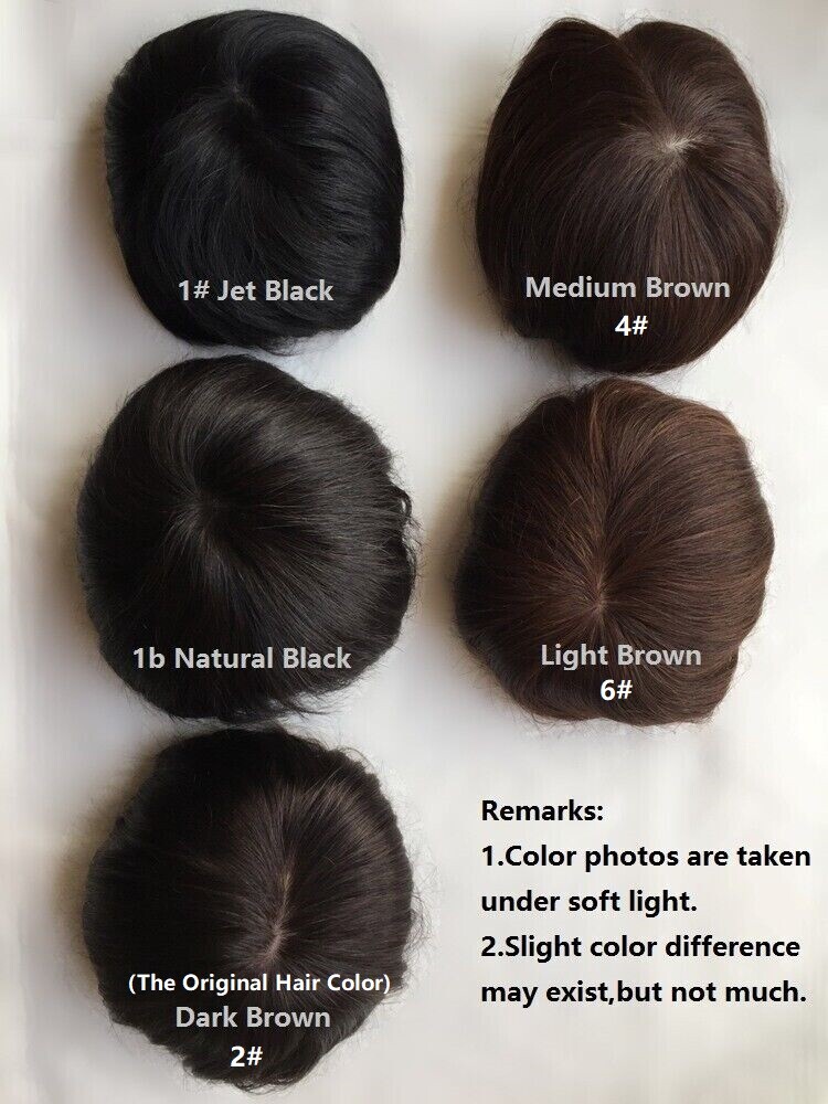 4.7″x5″Best Virgin Human Hair Toppers for Women, Free Part Silk Top Skin, 6″~18″
