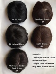 5.5″X6″ Silk Top 110% Density Wavy Virgin Human Hair Toppers for Women 8″~20″