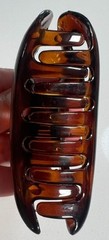 Vintage Caravan Women’s Tortoise Shell Hair Claw Open Swirl Design