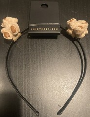 FOREVER 21 Headband Black Color Cute Teddy Bears NEW