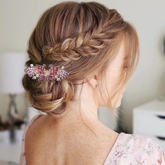 3P Multicolor Butterfly Hair Barrettes Sparkly Hair Clips Women Hair Accessories