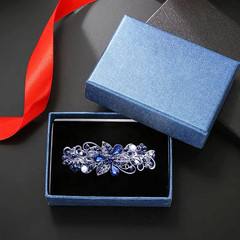 4 PCS Hair Barrettes for Women Ladies, Flower Crystal Rhinestones Barrette Pearl
