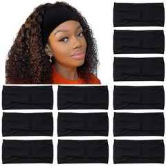 Carede Black 4 inches Wide Headbands for Women, Non Slip Workout Yoga Running…