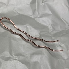 Textured Copper Hair Stick, Artist Made