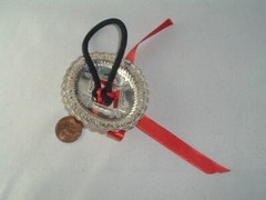 SOUTHWESTERN METAL CONCHO ELASTIC BAND PONYTAIL HOLDER HAIR ACCESSORY