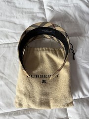 Burberry London Beige Nova Check Vtg. Authentic Wide Headband Authentic