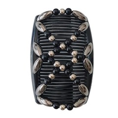 3 PCS Comb Hair Clips Women Stylish Fashionable Easy Hair Dos Tribal White Gold