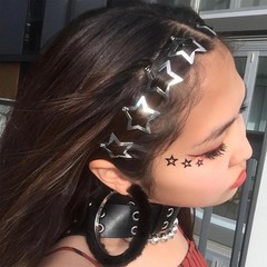GKETN 12 PCS 1.61″ Star Hair 1 Count (Pack of 12), 1.61IN – Silver – 12 PCs