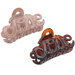 Parcelona French Love 1 Count (Pack of 2), Blush Pink and Tortoise Shell 2″