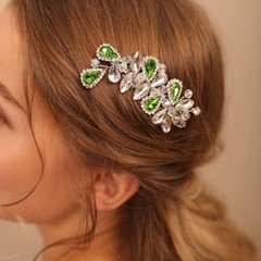 Bridal Hair Comb Rhinestone Teardrop Hair Comb for Bride Beaded Cute Hair Pie…