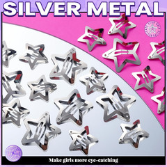 Star Hair Clips and Barrettes Set – 20 Pcs 1.22″ Y2K Hair Accessories, 10 Pcs 1.