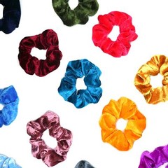 Set of 20 Velvet Scrunchies – Perfect Hair Ties For All Occasion – Multicolor