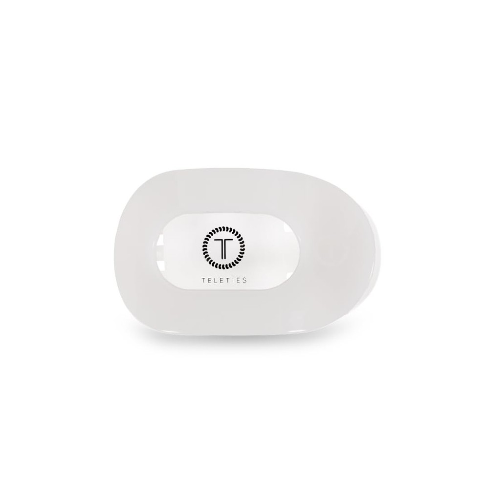 TELETIES – Small Flat Round Clip – Strong Grip, Bendable Teeth, Comfortable Curv