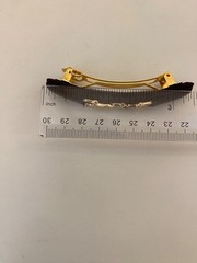 L. Erickson USA Silk Bit Volume Barrette Sable Brown 100% Silk Charmeuse Barette