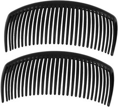 Plain Acrylic Side Hair Comb-Curved Long Large Hair Side Combs For French Twist