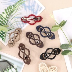 Amariver Hair Barrettes for 6 Count (Pack of 1), black, brown, red, blue