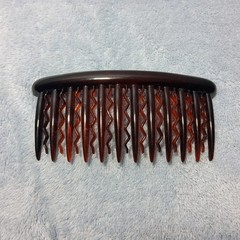 Vintage Scunci Side Hair Comb Translucent Amber Tortoiseshell Retro 90s Y2K 4″