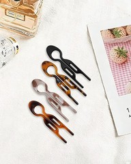 Numola 4PCS French Hair Pins for Women All 1 Count (Pack of 4), 1. Multicolor