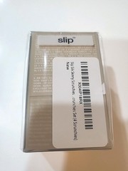 SLIP – Blonde Silk Scrunchies (Set of 4) – Elegant Soft Skinny Hair Ties NEW