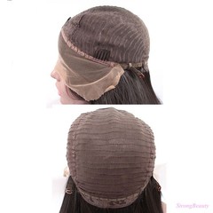 Fashion Synthetic Baby Hair Braided Lace Front Wig Long Black Ombre Blonde Wigs