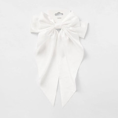 Kmart Anko White Barrette Large Bow Hair Clip *NEW*