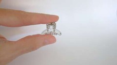 Extra tiny mini clear transparent peach gray hair claw clip for fine, thin hair