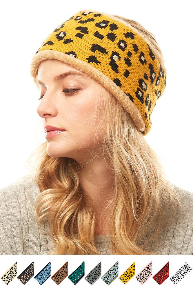 ScarvesMe Women’s Fashion Leopard Animal Print Soft Headband Headwrap
