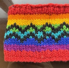 HEADBAND Nepal Hand Made Wool Head Band New Crochet Rainbow Pride #ä