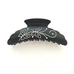 Hair Accessory – Black and White Hair Jaw Claw Clip (STS10102)