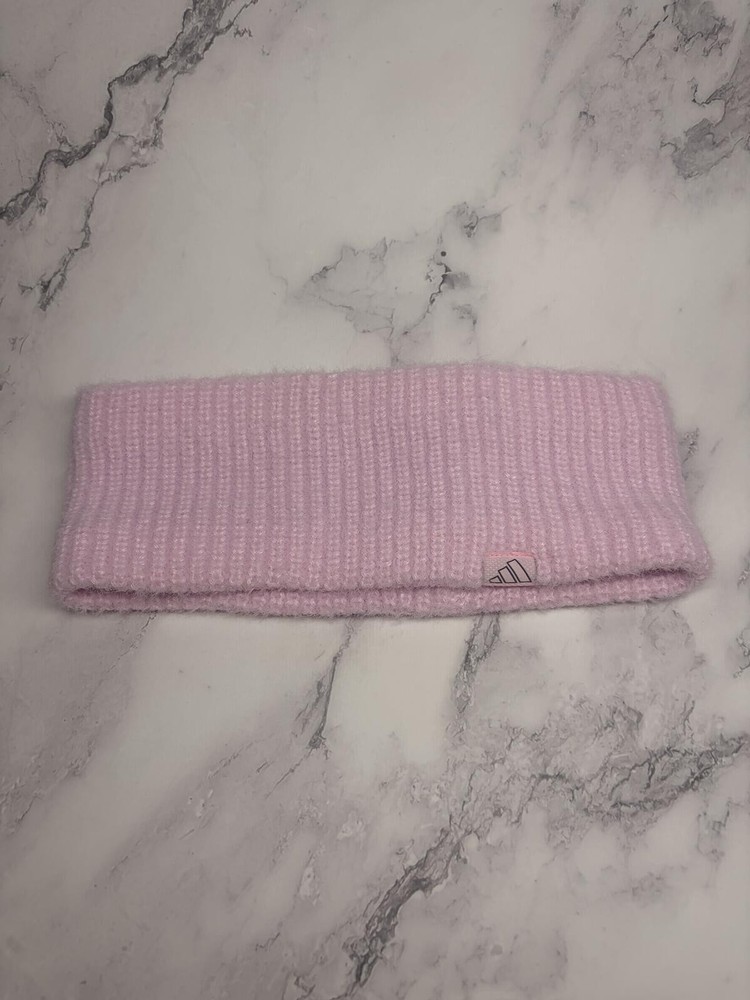 Adidas Women’s Fuzzy Headband Pink Fleece Lined OSFW Winter Ear Warmer NWT