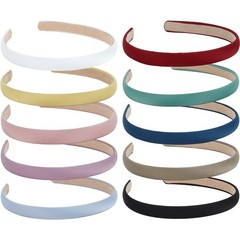 Wecoe Multicolored Narrow Satin 1 Count (Pack of 10), Multi-color A