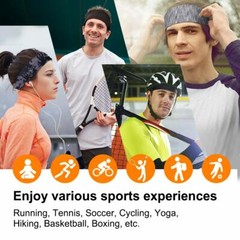 Men Women Headband Sweatband Hairband Moisture Wicking Workout Sports Headbands