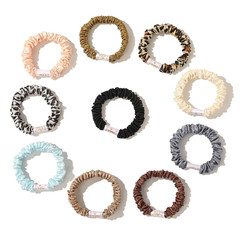Scrunchies Silk Satin Hair Ties – Small Mini Thin Elestics Ponytail Holder Hair