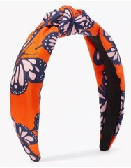 KATE SPADE NEW YORK Fresh Carrot Spring Flight Knotted Women’s Headband NWT