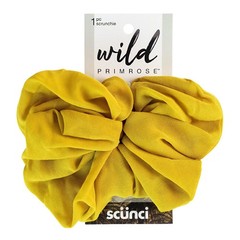 Scunci Jumbo Scrunchie Wild Primrose Golden Chiffon Hair Tie for All Hair Types
